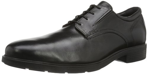 Geox Herren U DUBLIN A Derby, Schwarz (BLACKC9999), 47 EU